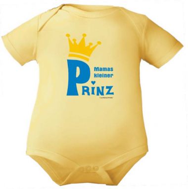 farbiger Baby Body 1/4 Mamas kleiner Prinz NEU