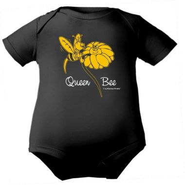 farbiger Baby Body 1/4-Arm Queen Be
