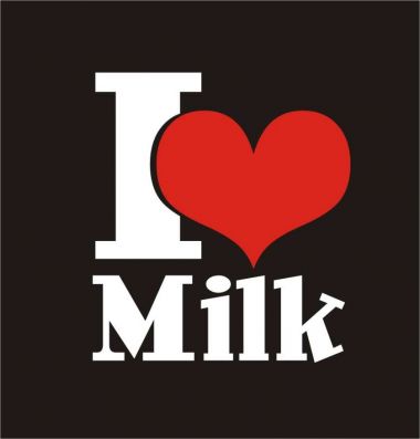 farbiger Baby Body 1/4-Arm I love Milk