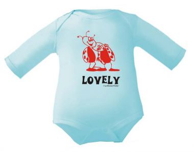 farbiger Baby Body 1/1 Lovely