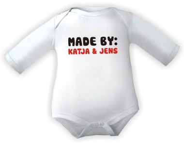 Baby Body Mady by und den Namen der Eltern