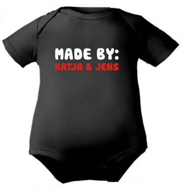 Baby Body Mady by und den Namen der Eltern
