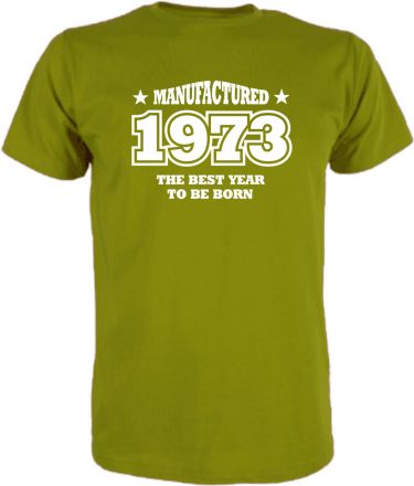 T-Shirt Manufacted / MIT IHRER JARESZAHL