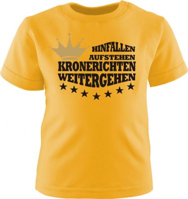 Kids T-shirt with printing Hinfallen, Aufstehen, Krone richten, Weitergehen
