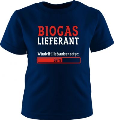 Baby und Kinder Kurzarm T-Shirt Biogaslieferant