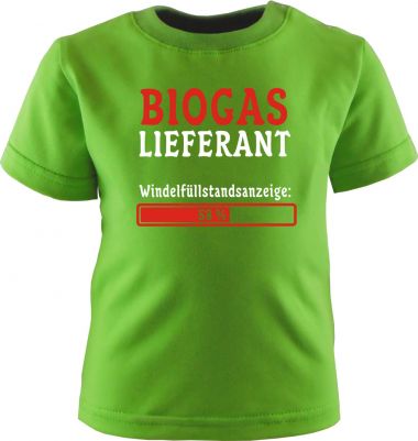 Baby und Kinder Kurzarm T-Shirt Biogaslieferant