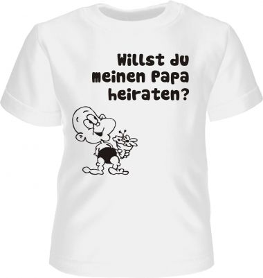 Kids T-Shirt Wanna marry my dad / COOK