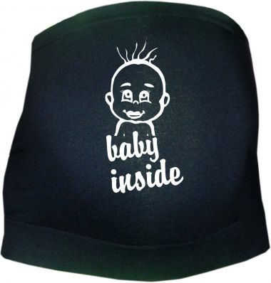 groessenverstellbares Bauchband mit Baby Inside mit Babykopf
