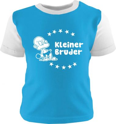 Baby und Kinder Shirt kurzarm Multicolor Kleiner Bruder /COOK