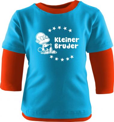 Baby und Kinder Shirt Langarm Multicolor Kleiner Bruder