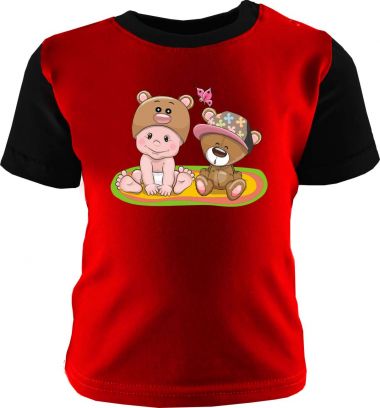 Baby und Kinder Shirt kurzarm Multicolor Kleiner Fratz & Friends Teddy