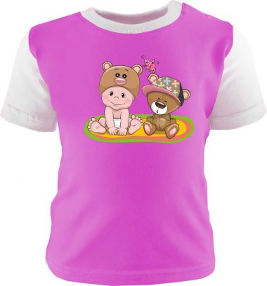 Baby und Kinder Shirt kurzarm Multicolor Kleiner Fratz & Friends Teddy