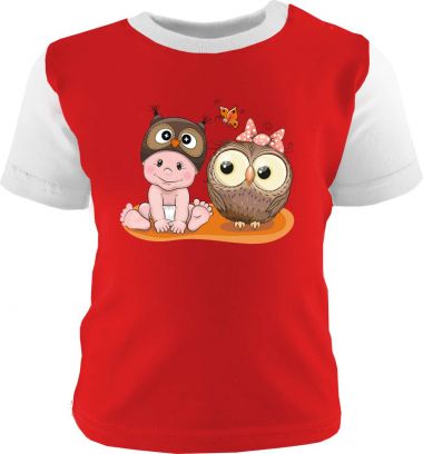 Baby und Kinder Shirt kurzarm Multicolor Kleiner Fratz & Friends Eule