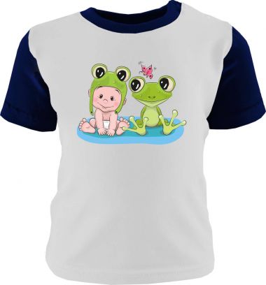 Baby und Kinder Shirt kurzarm Multicolor Kleiner Fratz & Friends Frosch