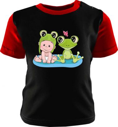 Baby und Kinder Shirt kurzarm Multicolor Kleiner Fratz & Friends Frosch