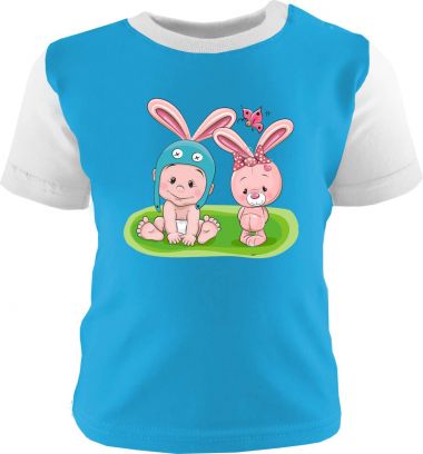 Baby und Kinder Shirt kurzarm Multicolor Kleiner Fratz & Friends Hase