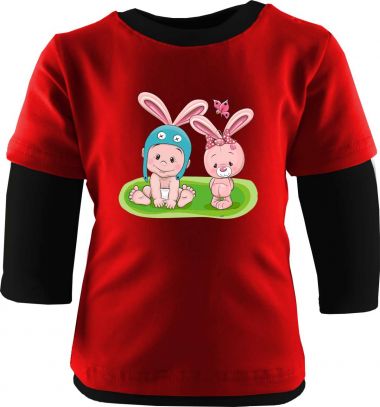 Baby und Kinder Shirt Multicolor Kleiner Fratz & Friends Hase