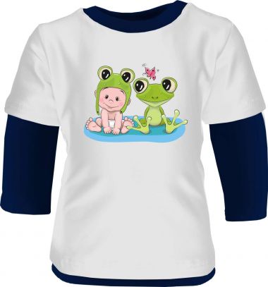 Baby und Kinder Shirt Multicolor Kleiner Fratz & Friends Frosch