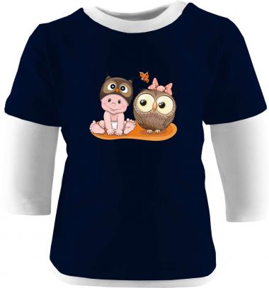 Baby und Kinder Shirt Multicolor Kleiner Fratz & Friends Eule