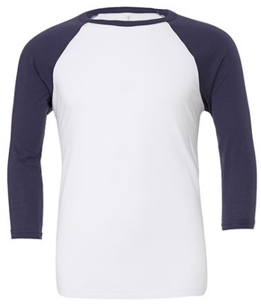 Unisex 3/4 Arm Baseball T-Shirt