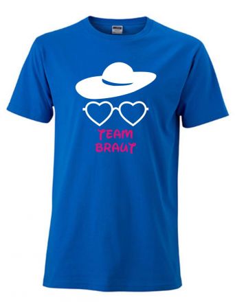 Shirt Team Braut (mit Brille und Hut)
