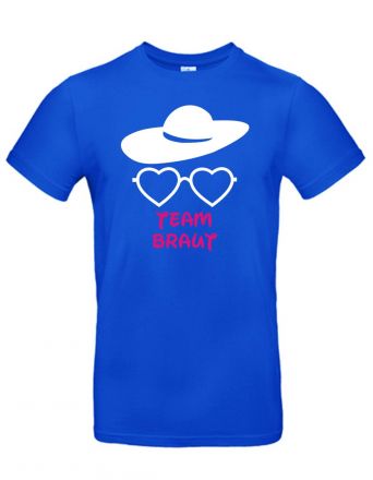 Shirt Team Braut (mit Brille und Hut)