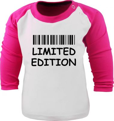 Kids Raglan Baseball Long Sleeve T-Shirt Limited Edition