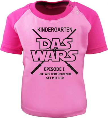 Baby und Kinder Kurzarm Baseball T-Shirt -  Kindergarten -