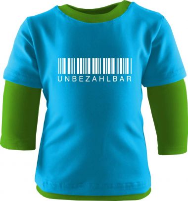 Baby und Kinder Shirt Langarm Multicolor Unbezahlbar