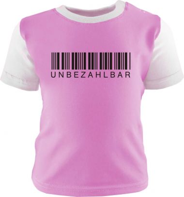 Baby und Kinder Shirt kurzarm Multicolor Unbezahlbar