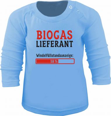 Baby und Kinder Langarm T-Shirt Biogas