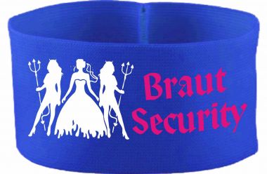gummielastische Armbinde 10 cm Höhe mit Braut Security