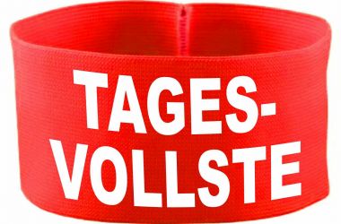 rubber elastic armband / mediaband with Tagesvollste/ 10 cm height