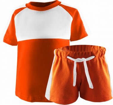 Kinder Kurzarm Trikot Set T-Shirt und Hose 