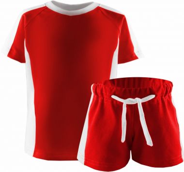 Kinder Kurzarm Trikot Set T-Shirt und Hose 