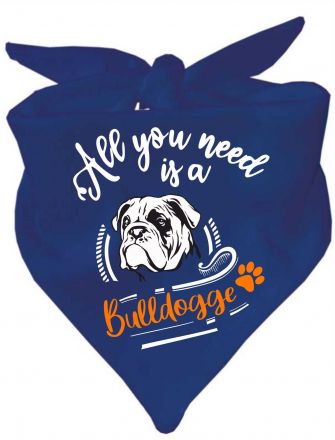 Hunde Dreiecks-Halstuch All you need is a Bulldogge