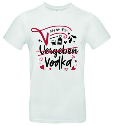 Shirt V steht für Vodka