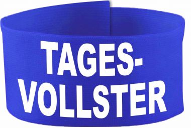 adjustable Velcro armband with Tagesvollster/ 10 cm height