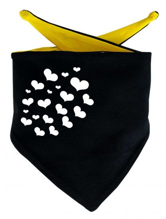 Hunde Dreiecks-Halstuch Multicolor mit Design 1 und Name