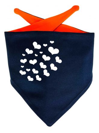 Hunde Dreiecks-Halstuch Multicolor mit Design 1 und Name