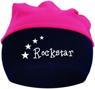 Baby Beanie Mütze mit breiten Bund Multicolor Rockstar