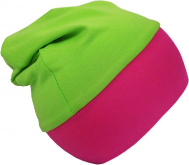 Baby Beanie Mütze mit breiten Bund Multicolor Nur schauen nicht anfassen