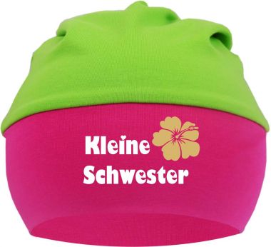 Baby Beanie Mütze mit breiten Bund Multicolor Kleine Schwester