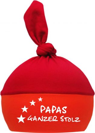 1-Zipfel Baby Mütze Multicolor Papas ganzer Stolz