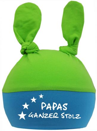 2-Zipfel Baby Mütze Multicolor Papas ganzer Stolz
