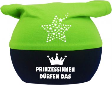 Baby Kopftuch Mütze Multicolor Prinzessinnen dürfen das