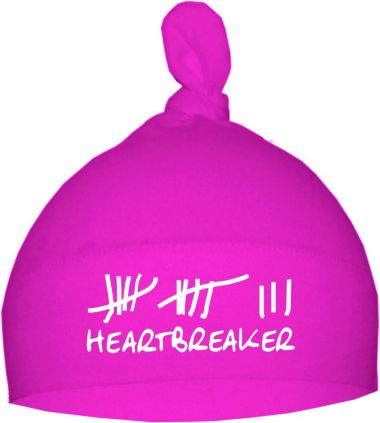 1-Zipfel Baby Mütze einfarbig Heartbreaker