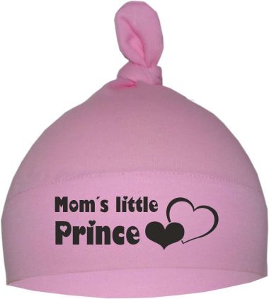 1-Zipfel Baby Mütze einfarbig Moms little Prince
