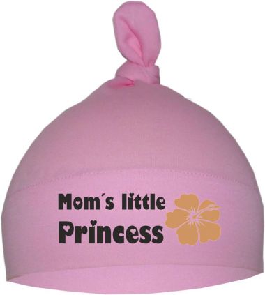 1-Zipfel Baby Mütze einfarbig Moms little Princess