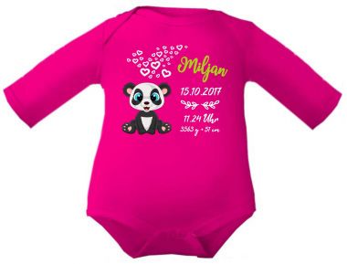 Baby Body Cute Panda und Geburtsdaten des Babys